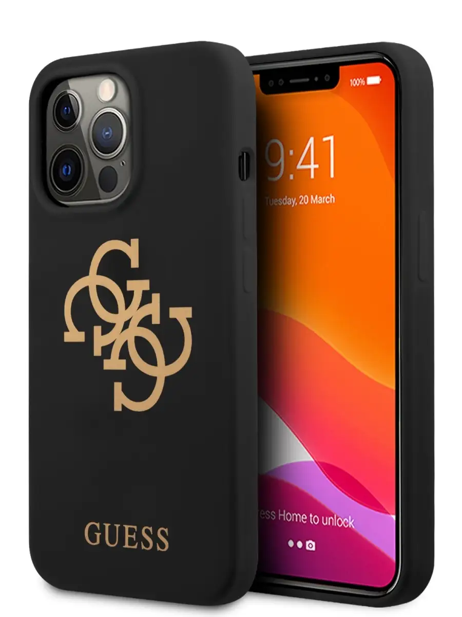 Чехол на iPhone 13 Pro Max силиконовый Liquid silicone GUESS 45919409  купить в интернет-магазине Wildberries