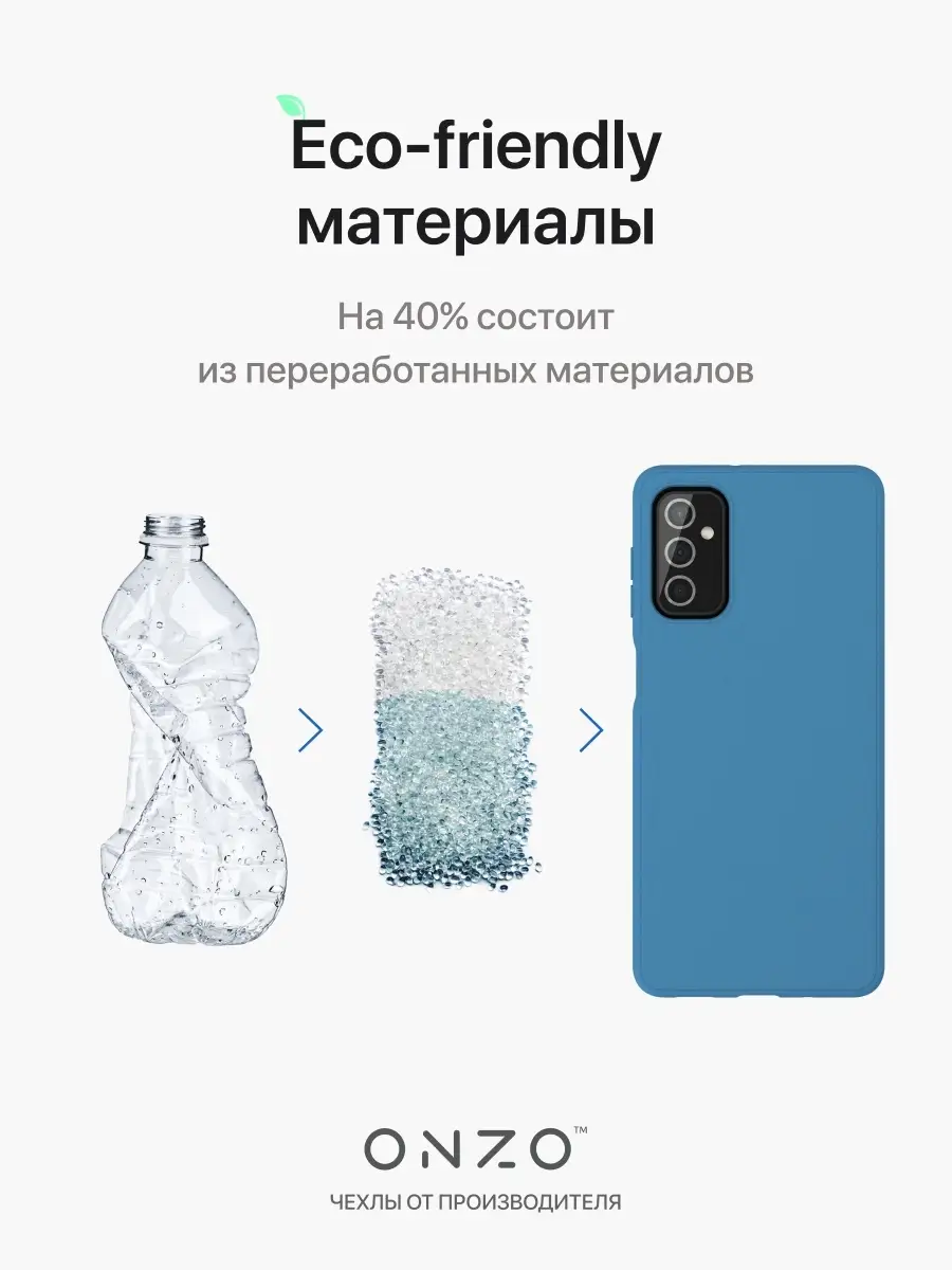 Чехол на Samsung M52 голубой ONZO 45985687 купить за 109 ₽ в  интернет-магазине Wildberries