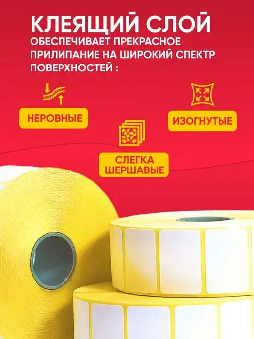 Термокласс Термоэтикетки 30х20 намот 2000 этикеток, вариант, фото 3