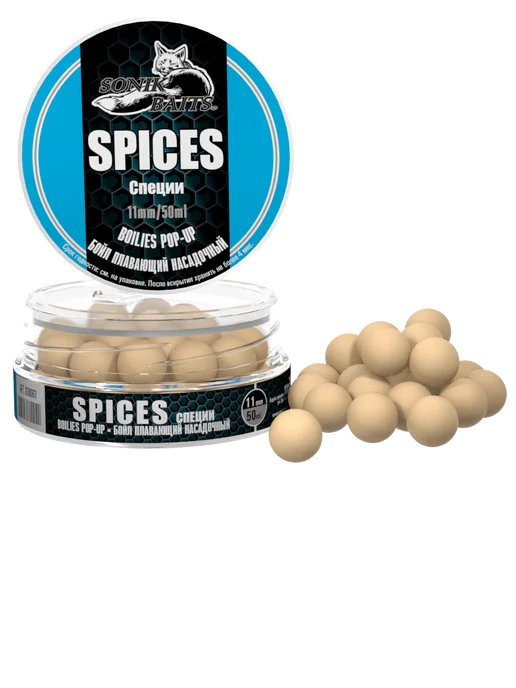 Sonik Baits Бойл насадочный плавающий Pop-Up 11 мм, Специи, 50 мл, 50 мл, фото 2