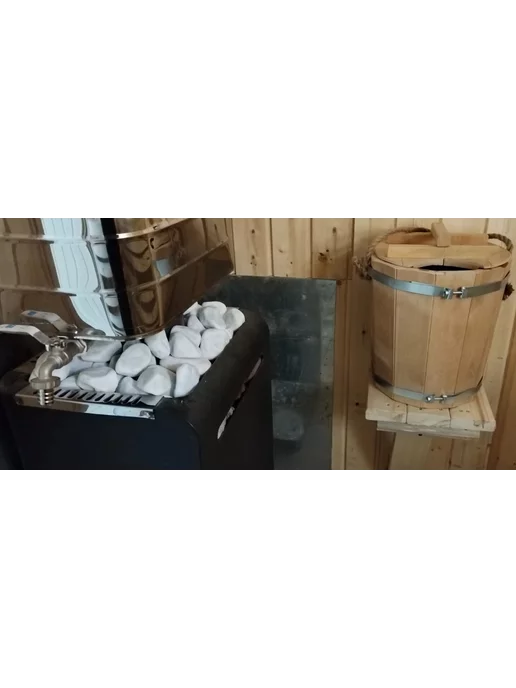 bazaltsite Кварц галтованный 4-8 см 10 кг камни для бани, 10 кг, фото 5