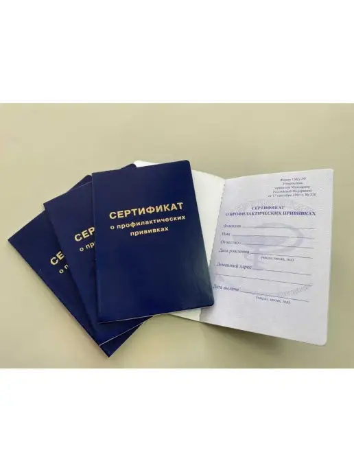 Типография Буква Прививочный сертификат формы 156 у-93, вариант, фото 2