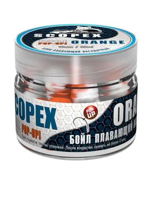 Sonik Baits Бойл плавающий Double Pop-Up 14 мм, Скопекс Оранж, 90 мл, 90 мл, фото 3