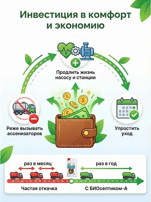 Биосептик Бактерии для септика и выгребных ям от запаха и ила, вариант, фото 5
