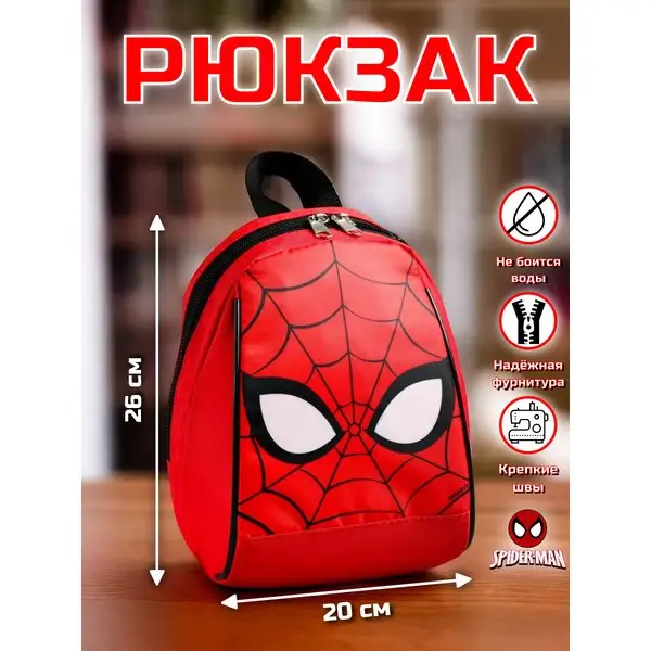 Рюкзак детский Человек паук 20х13х26 см Марвел
