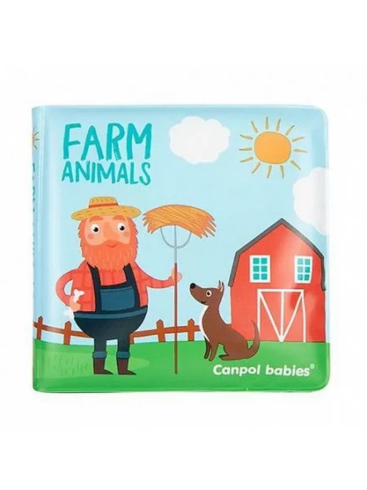 Canpol Babies Мягкая книга с пищалкой 2 083, голубой