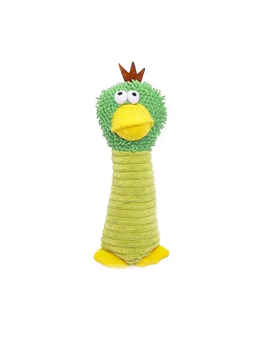 PetShop Игрушка для собак с пищалкой плюшевая 32 см Papillon, зеленый