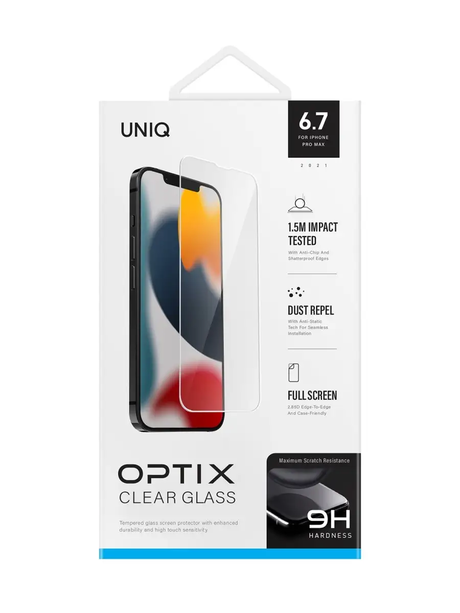 Стекло для iPhone 13 Pro Max OPTIX Clear UNIQ 46331453 купить за 495 ₽ в  интернет-магазине Wildberries