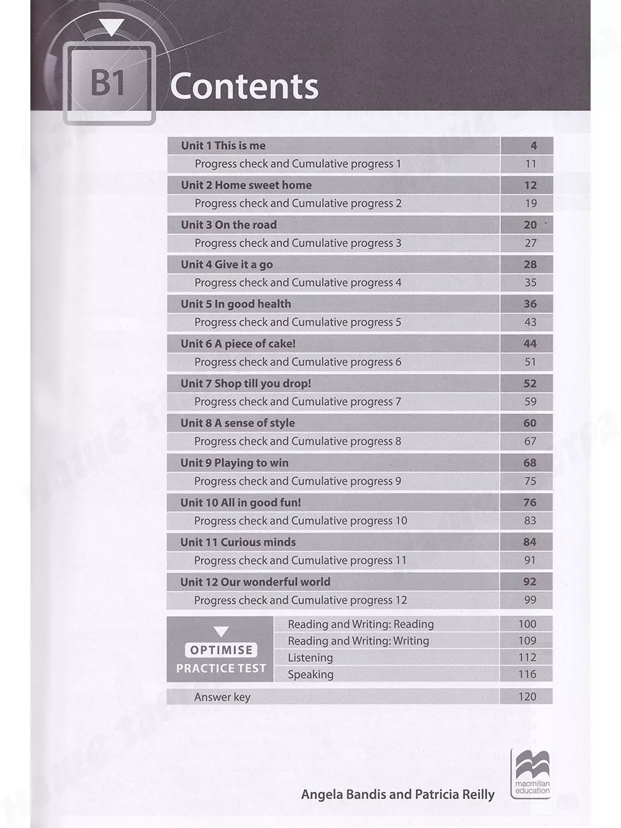 Optimise B1. Workbook with answer key Macmillan 46450842 купить за 1 158 ₽  в интернет-магазине Wildberries