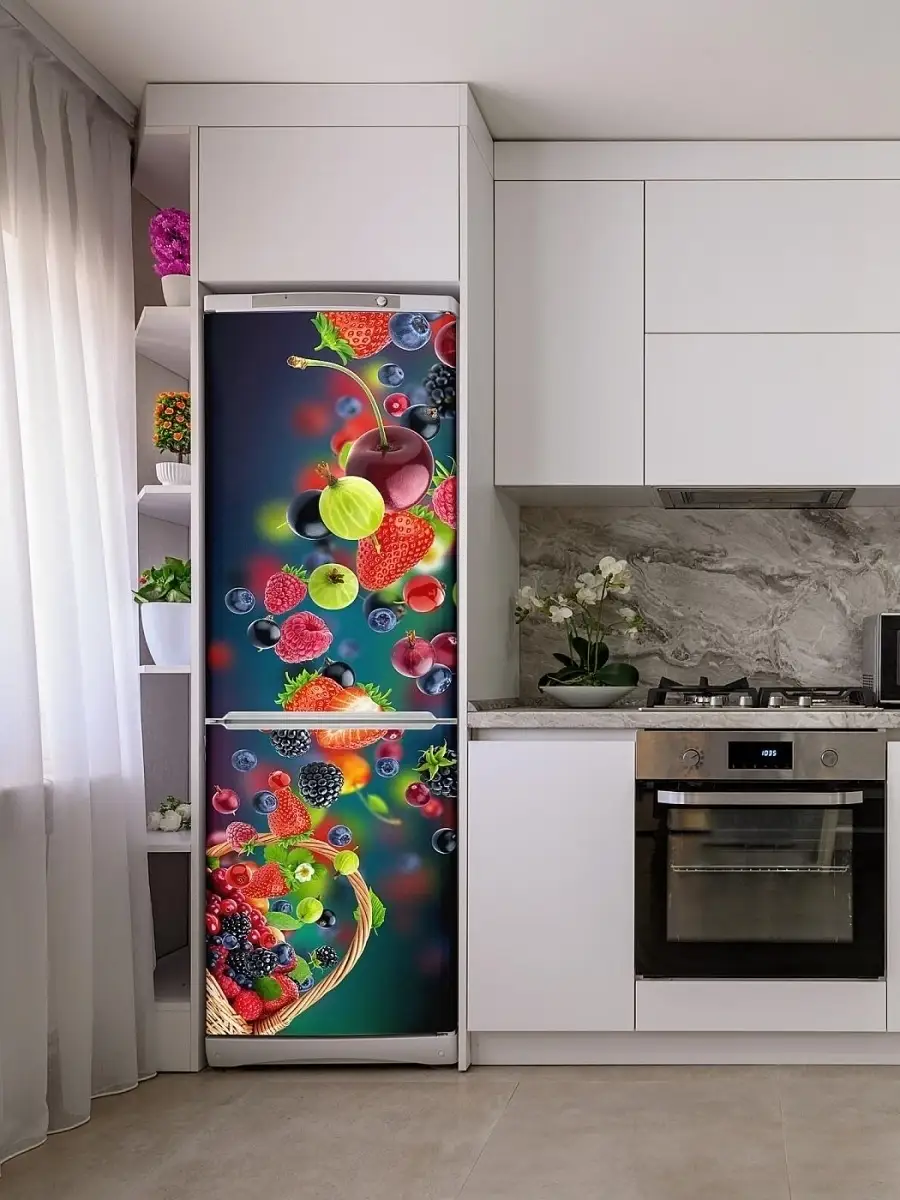 Декор холодильника - 64 фото