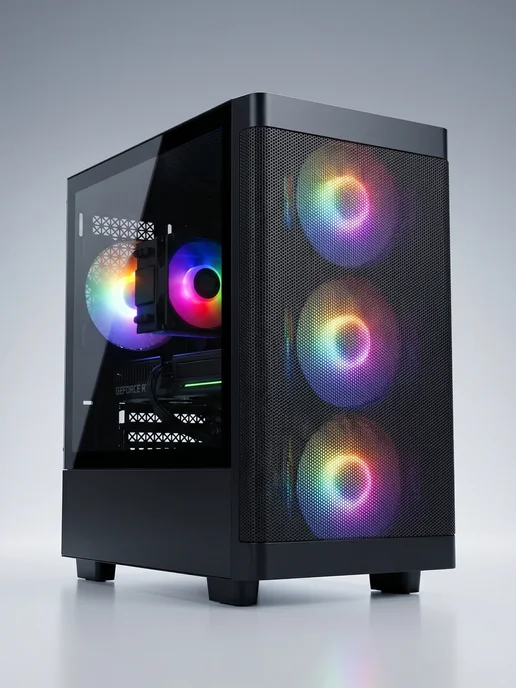 RobotComp Игровой Компьютер M-16 2.0 V3 i5 12400F RTX 5060 8GB, черный, фото 6