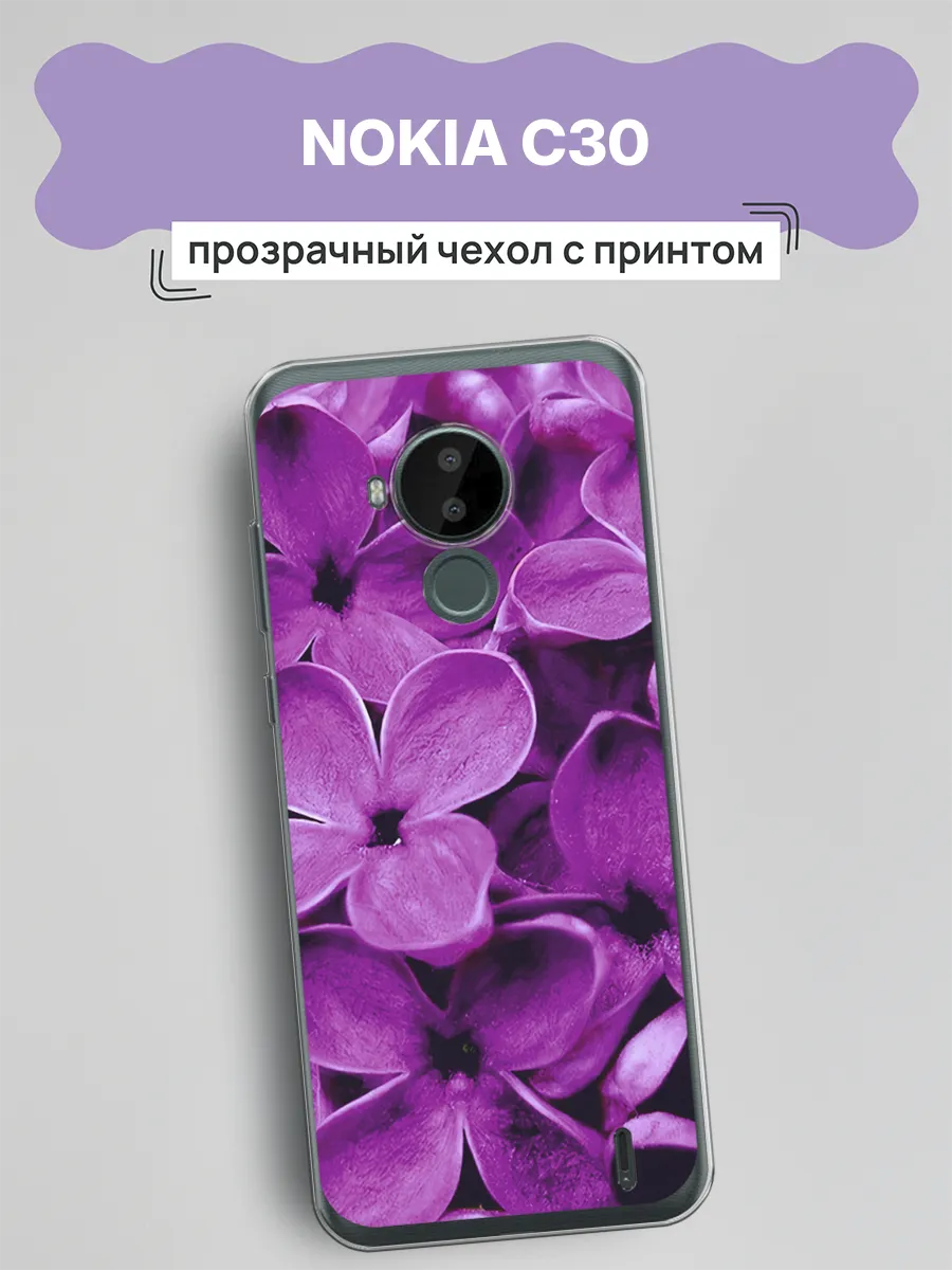 Чехол на Nokia C30 с цветочками