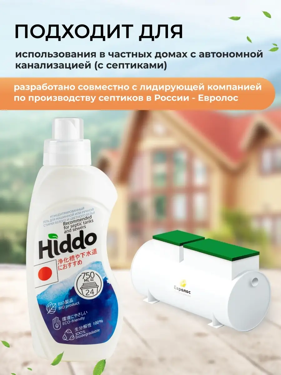 Гель для стирки/Средство для всех видов ткани Hiddo 46496093 купить в  интернет-магазине Wildberries