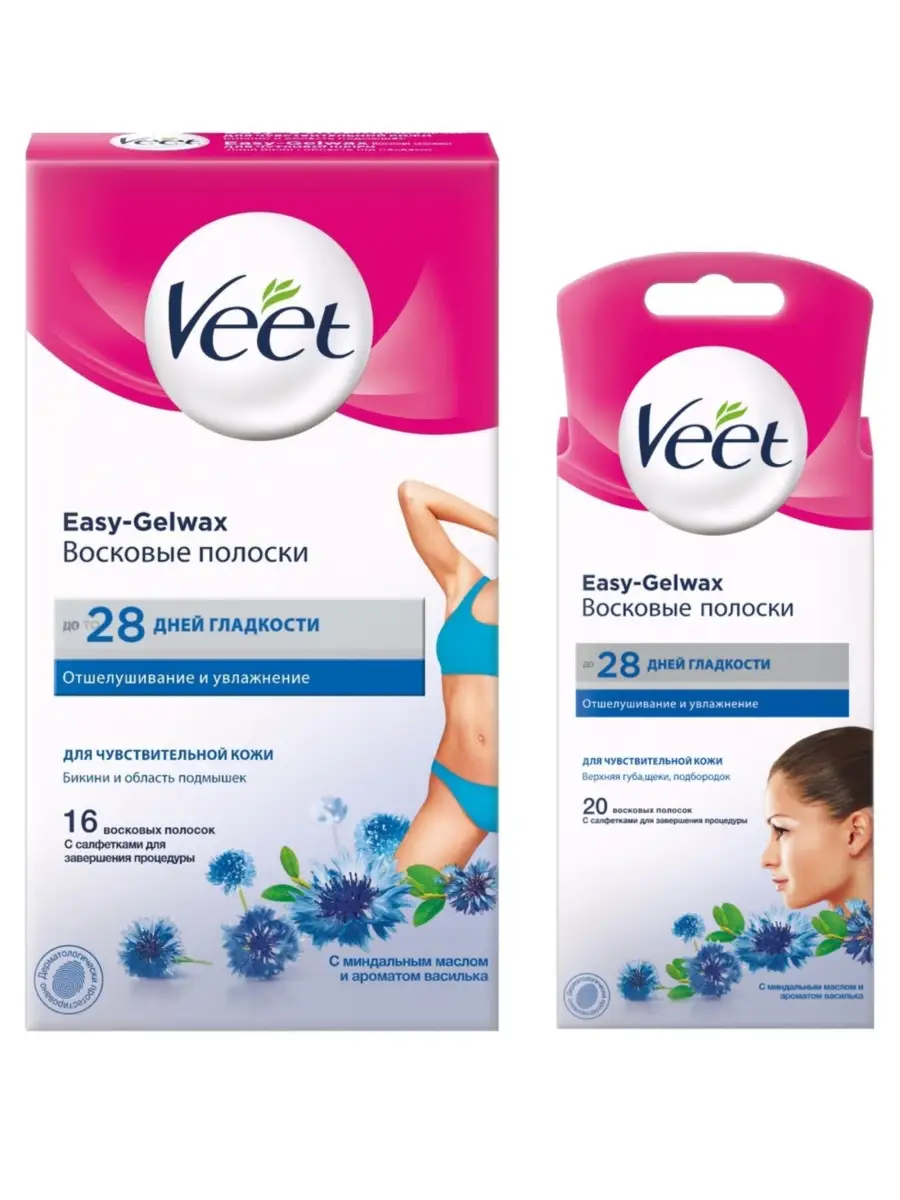 Восковые полоски VEET 46612886 купить в интернет-магазине Wildberries