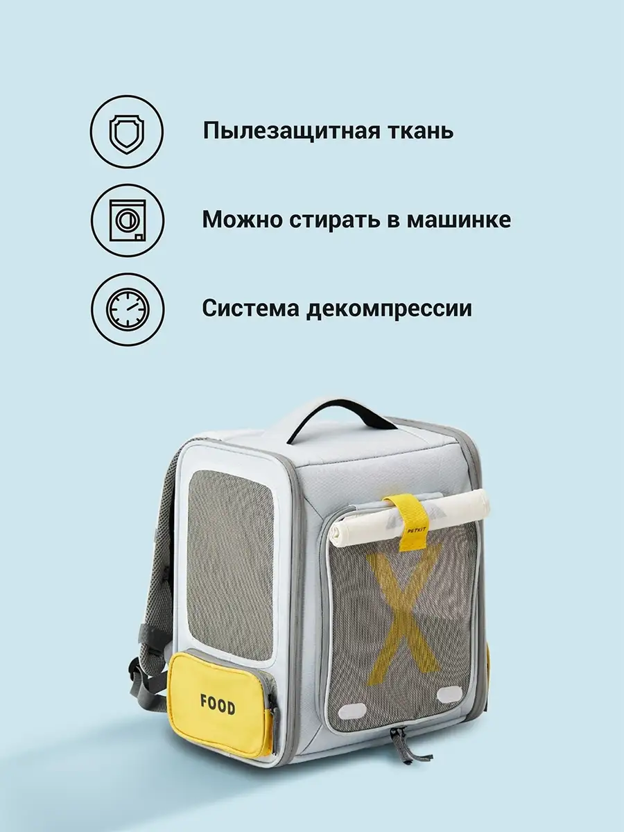 Сумка переноска рюкзак для кошек и собак животных PETKIT 46655495 купить за  7 877 ₽ в интернет-магазине Wildberries