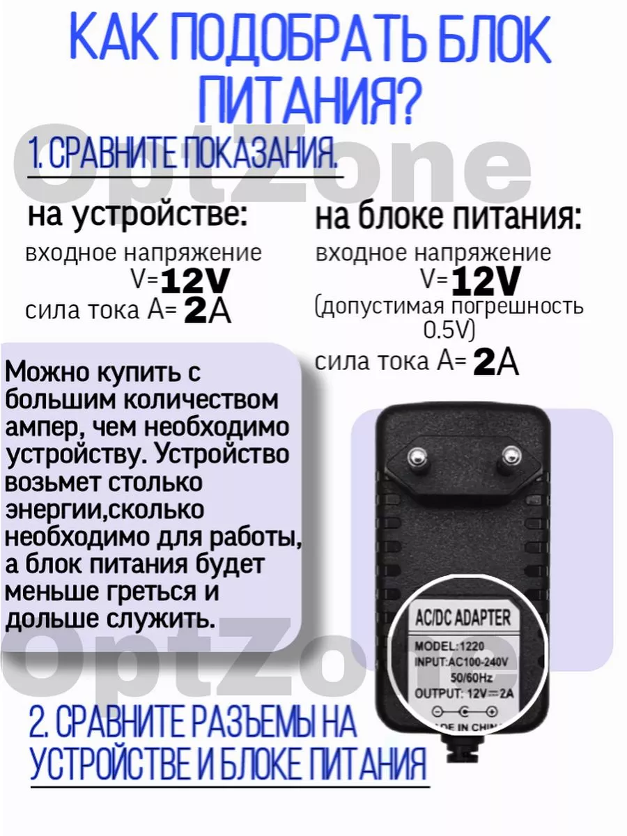 Сетевой блок питания Адаптер Зарядное устройство 12вольт Адаптер питания  AC-DC Adapter 12v 2A 5.5х2.5мм 46657020 купить за 372 ₽ в интернет-магазине  Wildberries