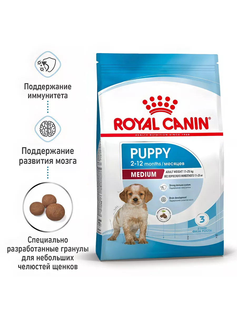 Корм для щенков 14 кг ROYAL CANIN 46712045 купить за 7 164 ₽ в  интернет-магазине Wildberries