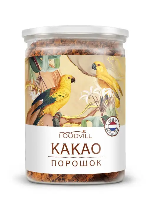 FoodVill Какао порошок натуральный без сахара 200 грамм, вариант, фото 2