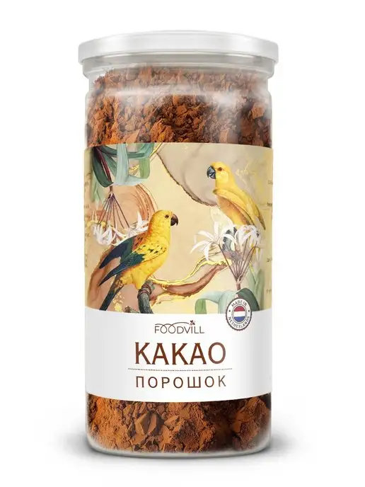 FoodVill Какао порошок натуральный без сахара 400 грамм, вариант, фото 2