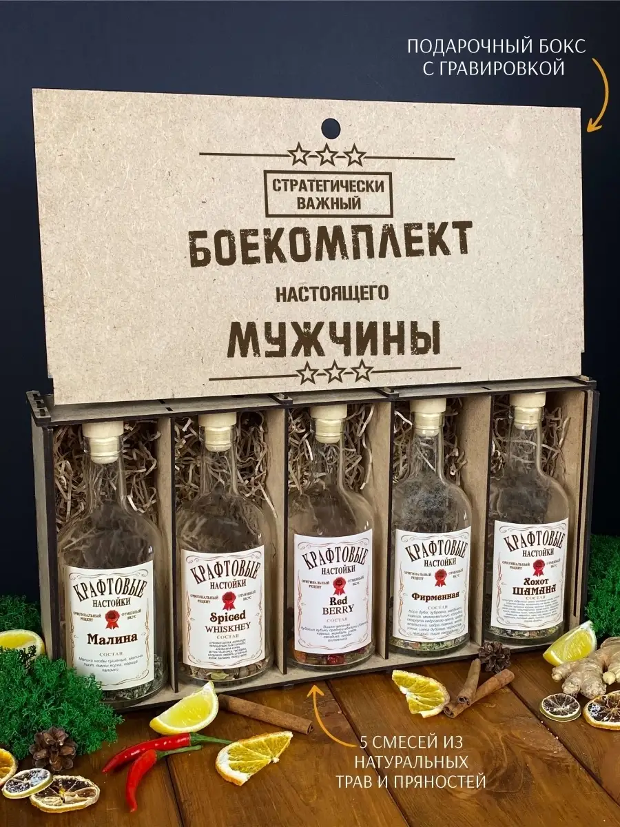 Именной подарочный набор настоек Wood Story 46849347 купить за 992 ₽ в  интернет-магазине Wildberries