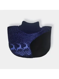 Манишка warm neck. Цвет синий. Вид 2.