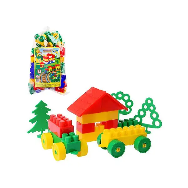 Конструктор детский "Строитель", 115 деталей