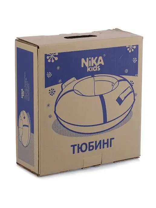 Nika Kids Тюбинг 70 см детский плюшка ватрушка зимняя для катания, красный, фото 5