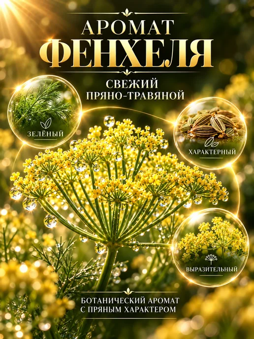 Vivasan Натуральное эфирное масло Фенхель 10 МЛ ароматерапия Вивасан, 10 мл, фото 2