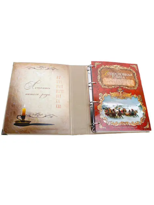 Российский центр родословия Родословная книга "Вишнёвая" семейная книга, красный, фото 6
