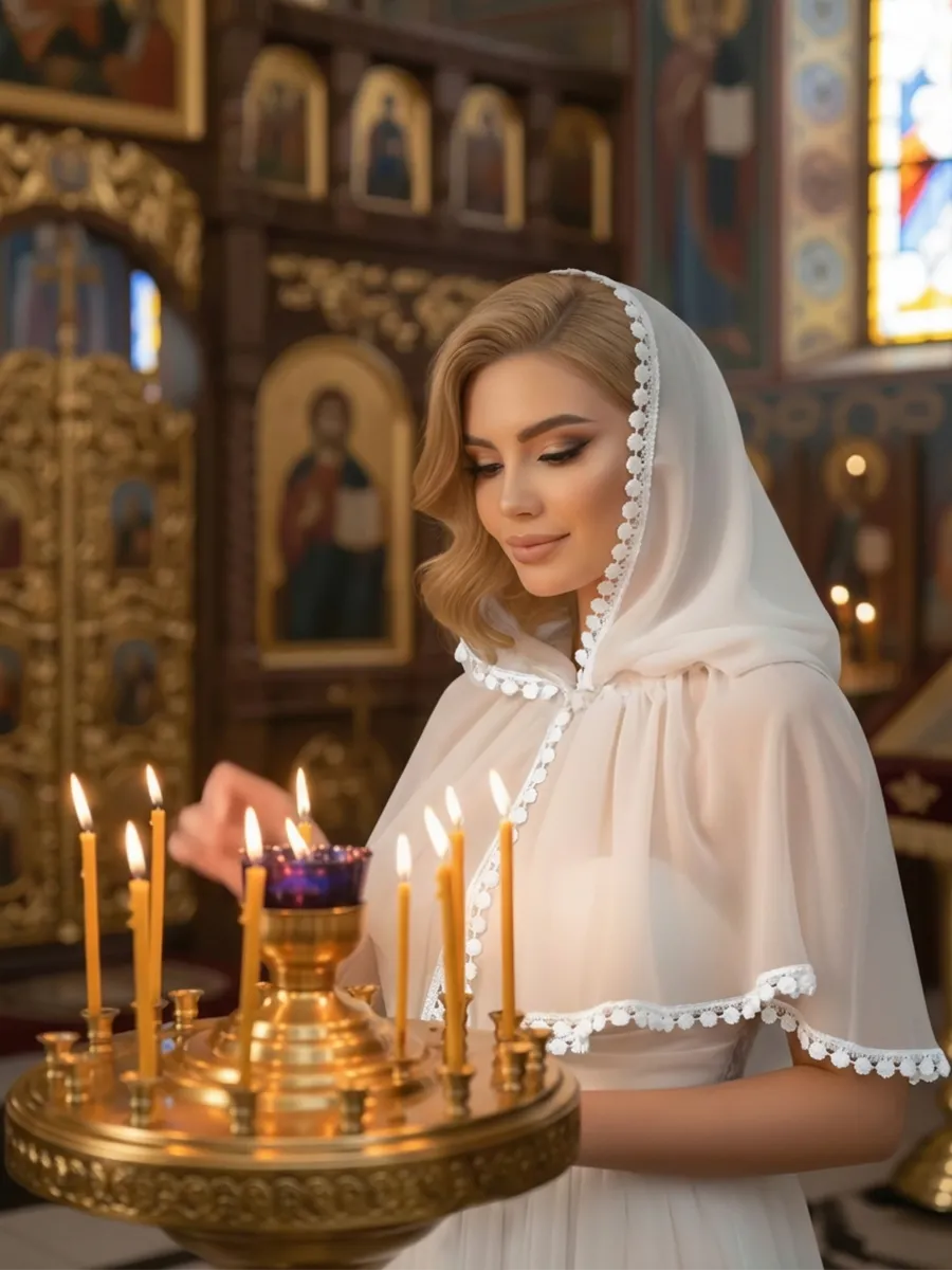 Платок на голову для храма