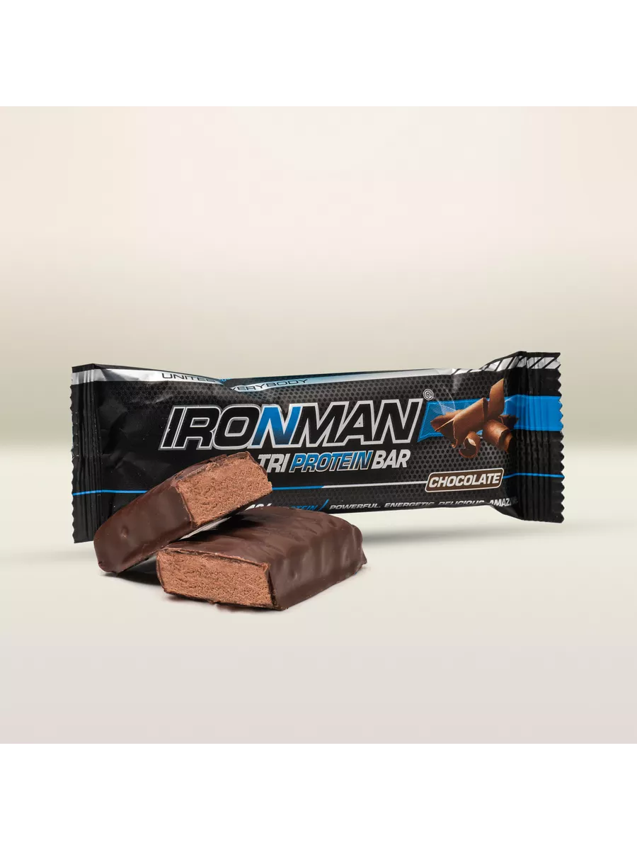 Протеиновые батончики Tri Protein Bar набор 24 шт шоколад IronMan 47426541  купить за 1 044 ₽ в интернет-магазине Wildberries