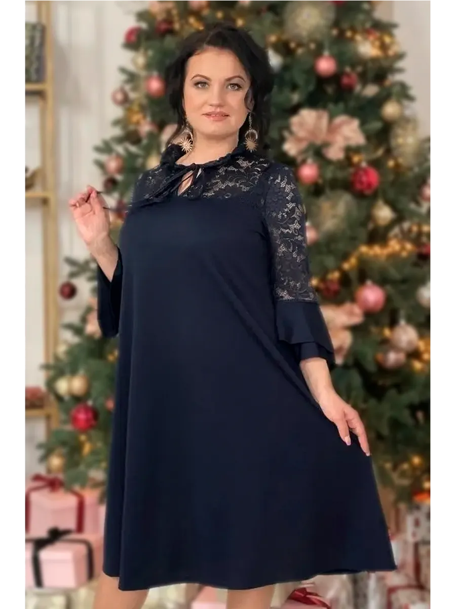 Платье женское нарядное вечернее большого размера plus size Lady-Maria  47435441 купить за 2 448 ₽ в интернет-магазине Wildberries