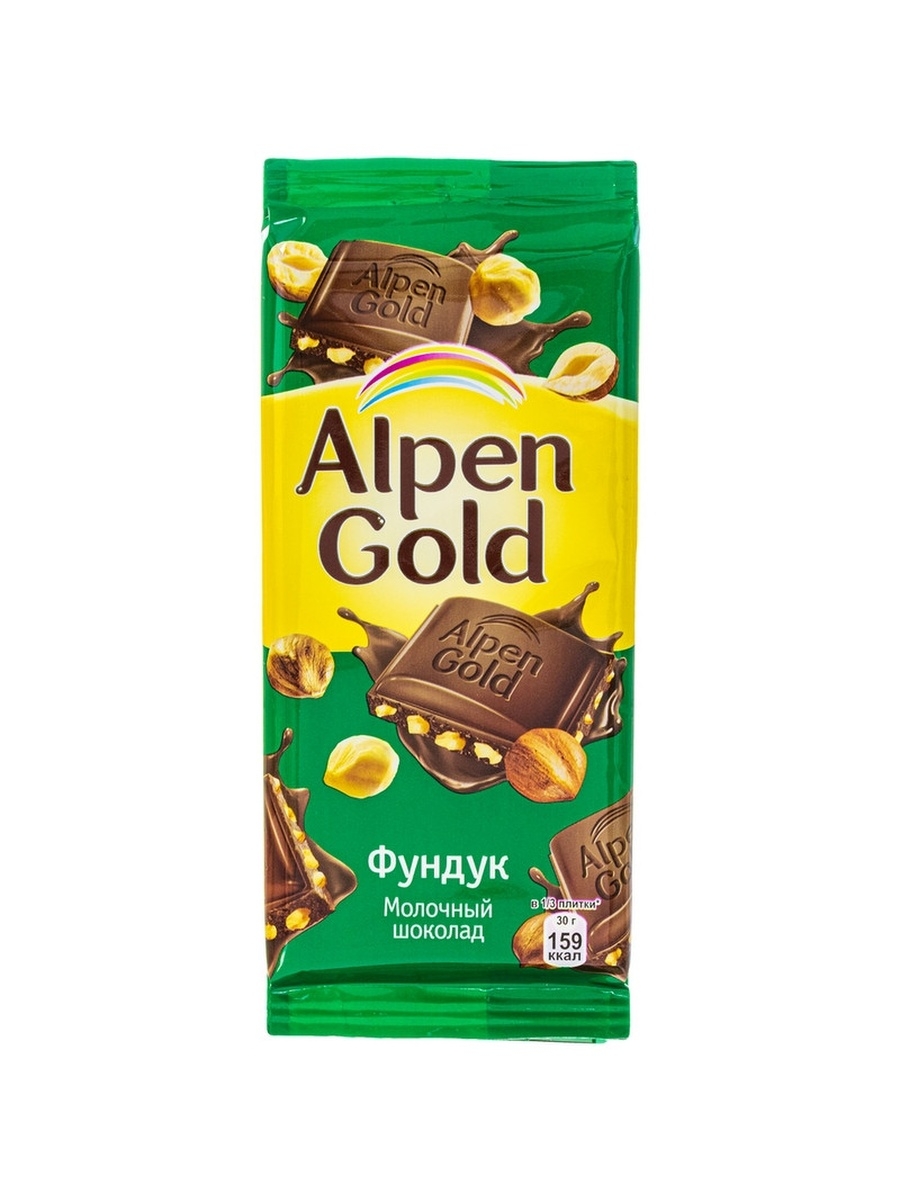 Шоколад Alpen Gold молочный фундук, 85г