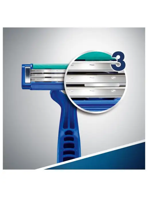 GILLETTE Станки мужские одноразовые Blue3 Simple для бритья, 4 шт, 4 шт, фото 6