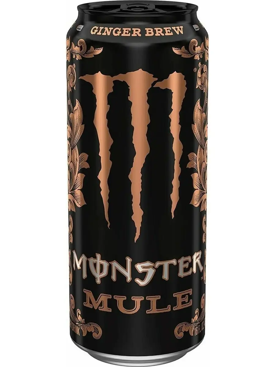 Энергетический напиток Monster Mule Ginger Brew 500 мл. Monster Energy  47546013 купить в интернет-магазине Wildberries