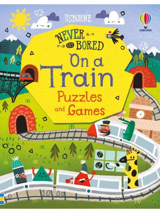 Usborne Never Get Bored on a Train Puzzles and Games