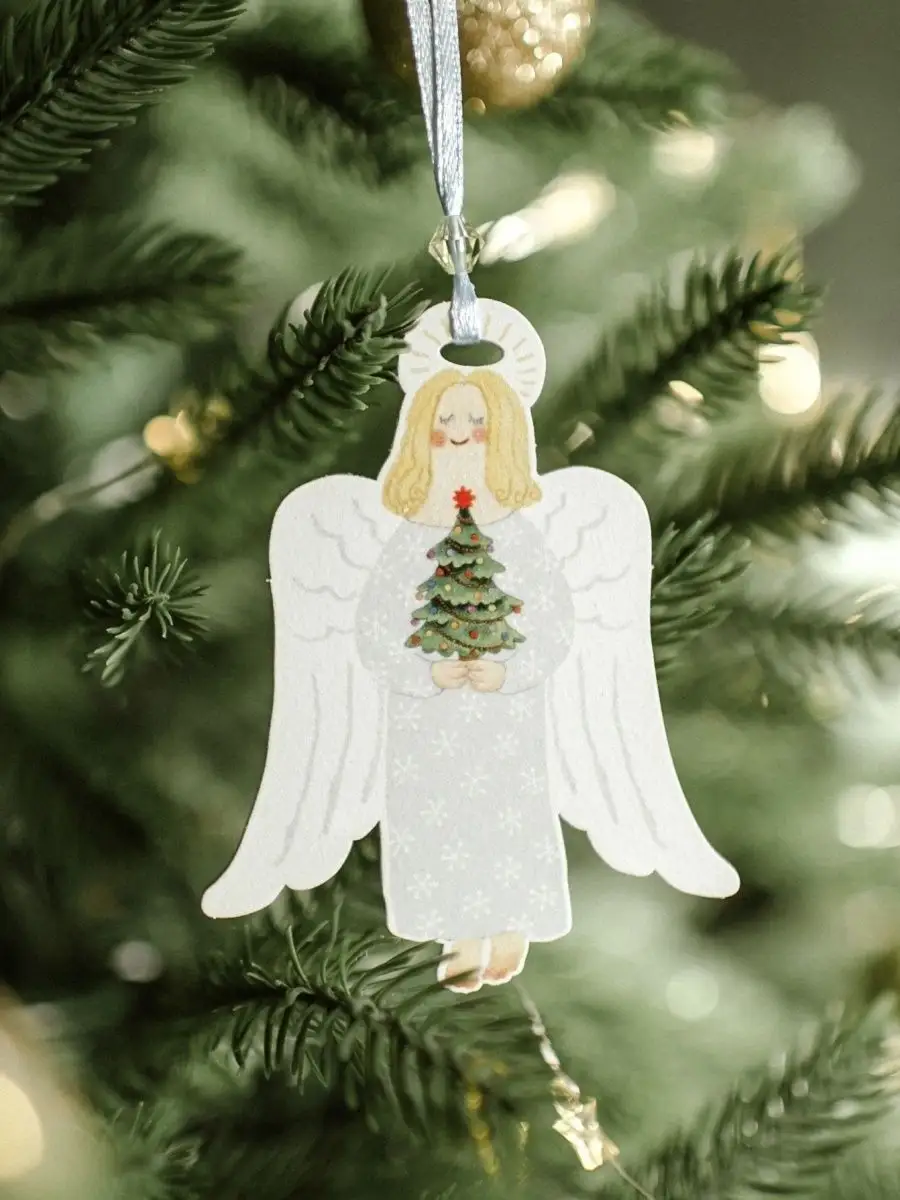 Ангел из фоамирана на новогоднюю елку - 87 фото