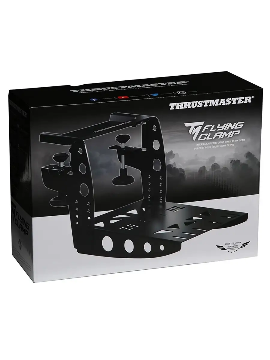 Крепление для джойстиков и РУД Thrustmaster Tm flying clamp ww version, ПК  Thrustmaster 47566697 купить в интернет-магазине Wildberries