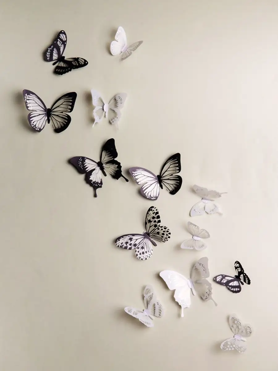 Бабочки на стену: необычные идеи и варианты украшения стан бабочками ( фото + видео)