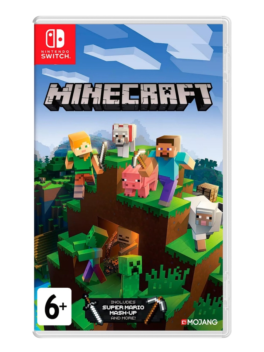 Диск с играми/Игра для Nintendo Switch  Minecraft/Minecraft/Nintendo/картридж NINTENDO 47664571 купить в  интернет-магазине Wildberries