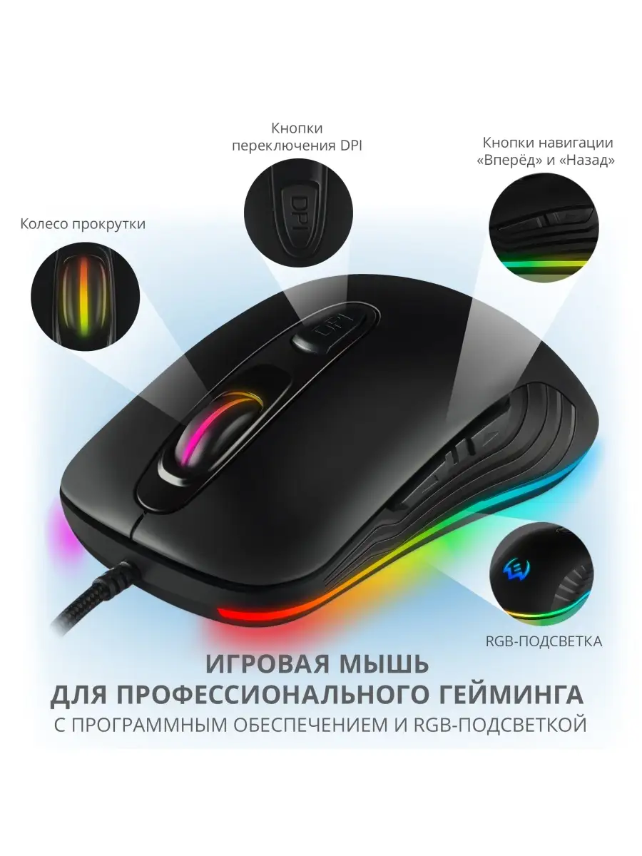 Игровая проводная мышка для геймеров RX-G820 Sven 47665911 купить за 903 ₽  в интернет-магазине Wildberries