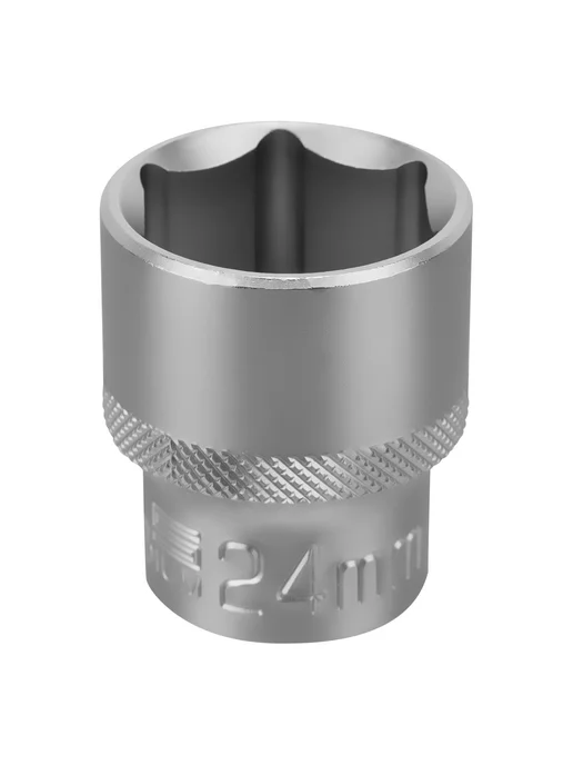 STELS Торцевая головка шестигранная 24 мм 1 2 CrV 13835, серый, фото 2