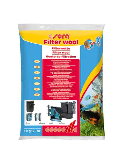 SERA Фильтрующая вата для аквариума Filter Wool 100 г, 100 г