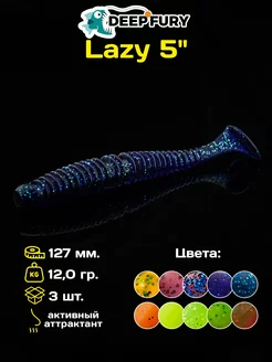 Силиконовые приманки для рыбалки Lazy 5" (127 мм.) Deep Fury 47895952 купить за 277 ₽ в интернет-магазине Wildberries