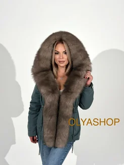 Парка зимняя с натуральным мехом Olyashop 47945939 купить за 24 624 ₽ в интернет-магазине Wildberries