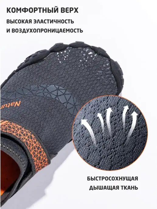 Naturehike Аквасоки пляжные коралловые тапочки Outdoor Swimming Shoes, голубой, фото 5