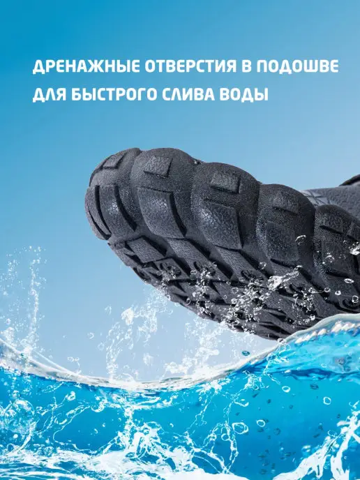 Naturehike Аквасоки пляжные коралловые тапочки Outdoor Swimming Shoes, голубой, фото 6