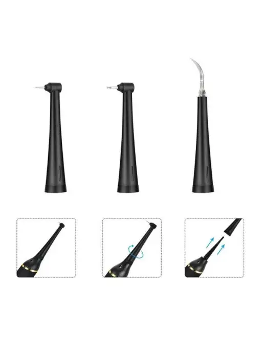 SALE24 Ультразвуковой инструмент для ухода за зубами Dental Tools, черный, фото 5