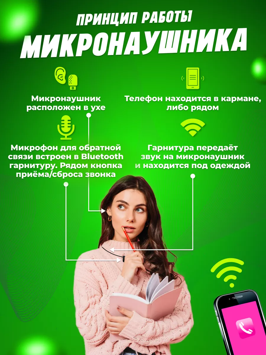 Микронаушник капсульный для экзамена Bluetooth Микронаушники EXCELLENT  48064389 купить за 3 645 ? в интернет-магазине Wildberries