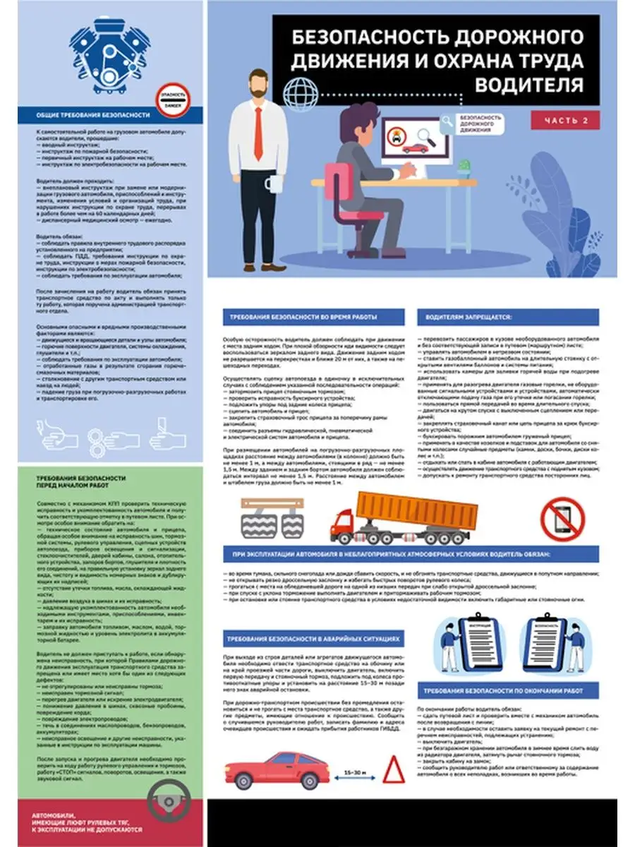 Комплект плакатов Безопасность дорожного движения охрана тру Сити Бланк  48080087 купить за 458 ₽ в интернет-магазине Wildberries